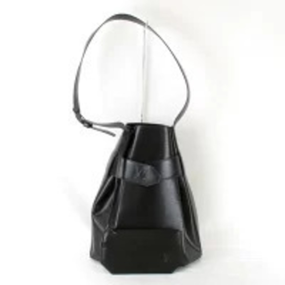 Louis Vuitton Sac Depaule Shoulder Bag Epi Leather Black